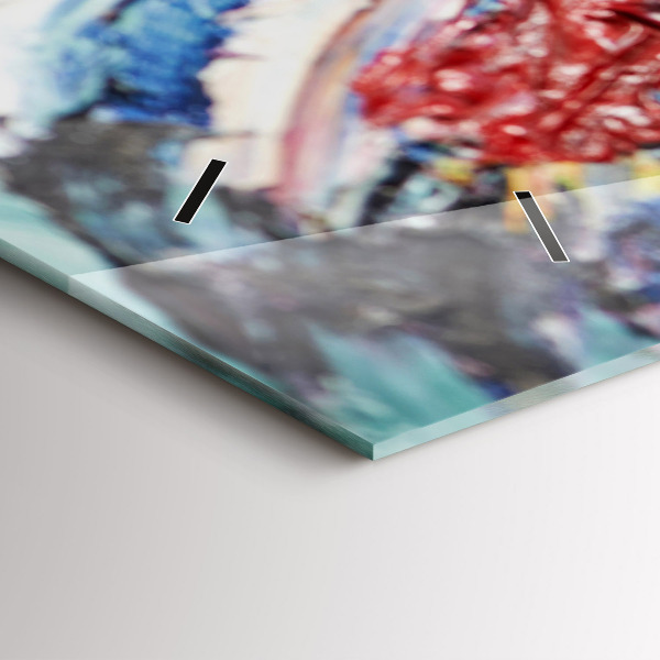 Reloj de cristal horizontal Fragmento de óleo