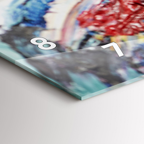 Reloj de cristal horizontal Fragmento de óleo