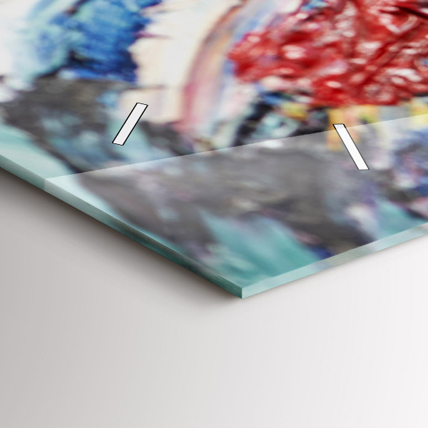 Reloj de cristal horizontal Fragmento de óleo