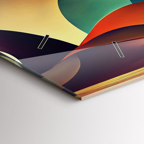 Reloj horizontal Fondo de líneas abstractas