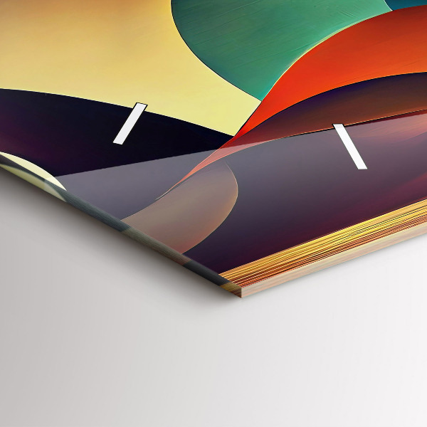 Reloj horizontal Fondo de líneas abstractas