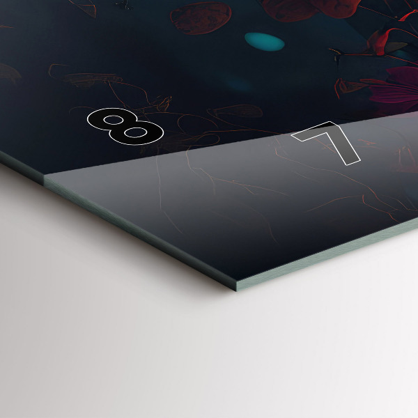 Reloj horizontal Bosque y setas mágicas