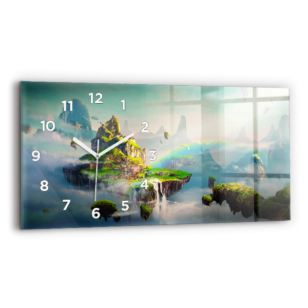 Reloj de cristal horizontal Escenas chinas de fantasía