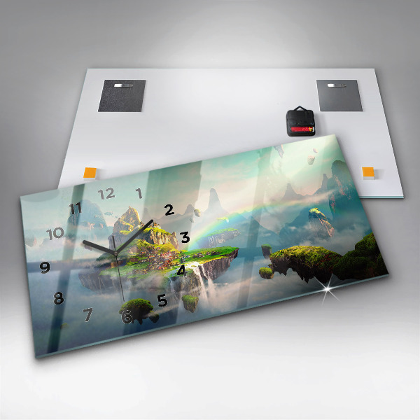 Reloj de cristal horizontal Escenas chinas de fantasía