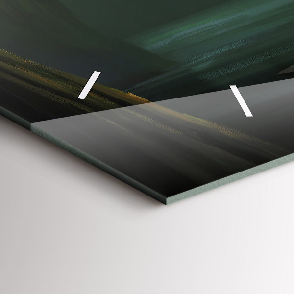 Reloj de cristal horizontal Hombre y monstruo en pantano