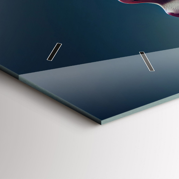 Reloj de cristal horizontal Mujer abstracta emocional