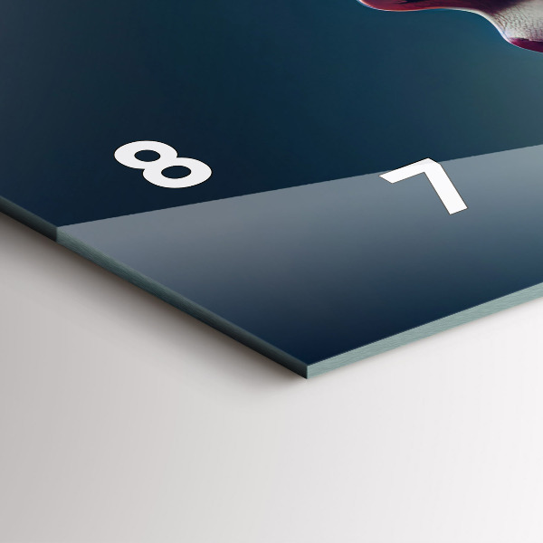 Reloj de cristal horizontal Mujer abstracta emocional