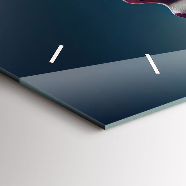 Reloj de cristal horizontal Mujer abstracta emocional