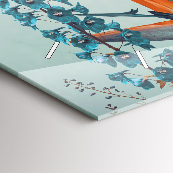 Reloj horizontal Mujer con flores