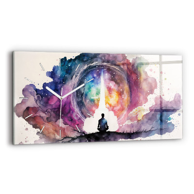 Reloj de cristal horizontal Meditación de estilo de vida