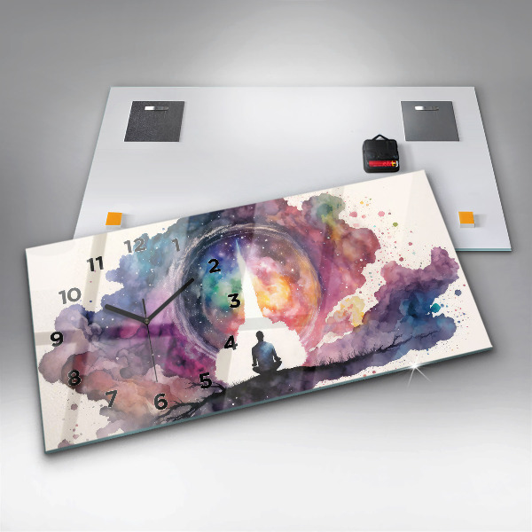 Reloj de cristal horizontal Meditación de estilo de vida