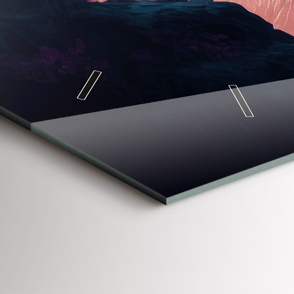 Reloj horizontal Bosque mágico y cordillera