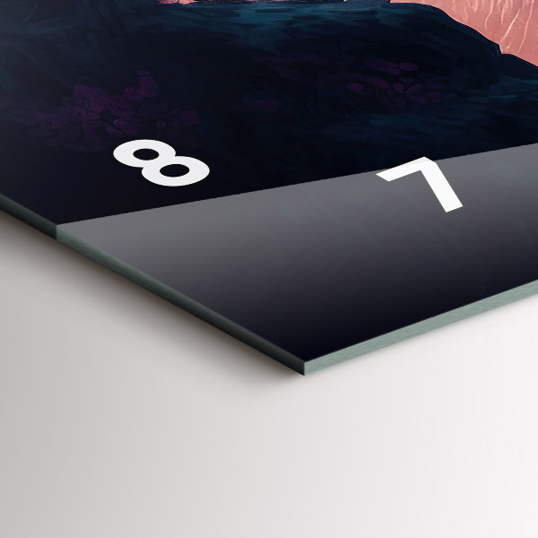 Reloj horizontal Bosque mágico y cordillera