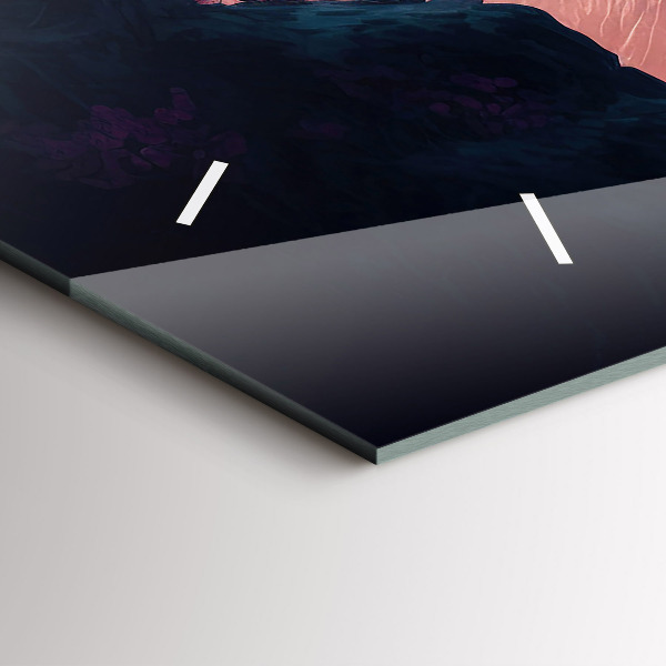 Reloj horizontal Bosque mágico y cordillera