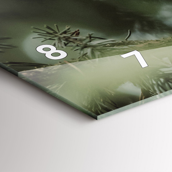 Reloj de cristal horizontal Ardilla y fauna salvaje