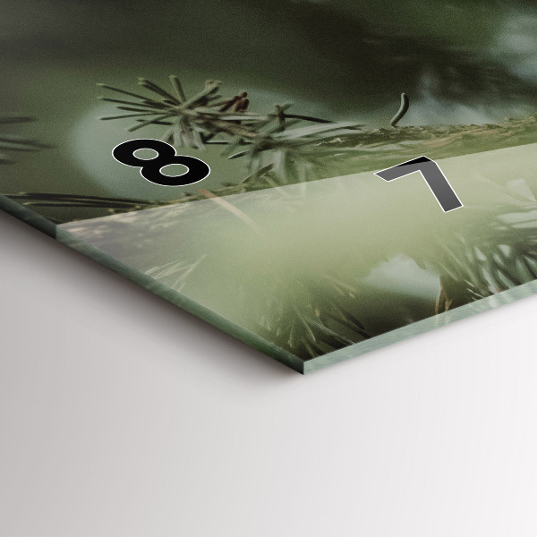 Reloj de cristal horizontal Ardilla y fauna salvaje