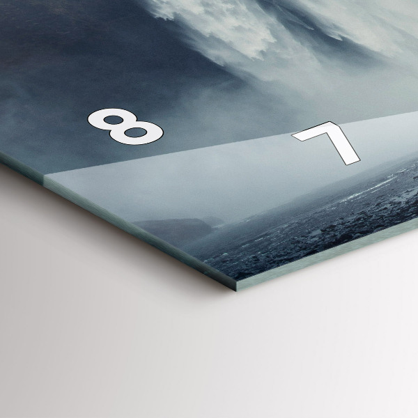 Reloj de cristal horizontal Cascada Paisaje de Islandia