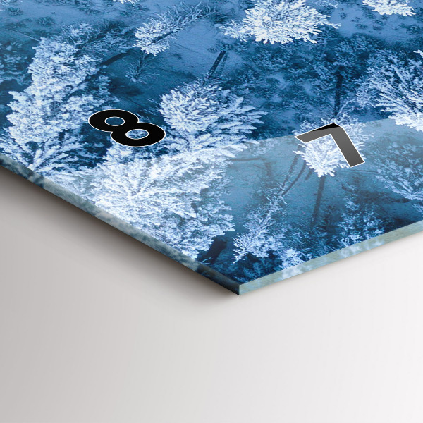 Reloj de cristal horizontal Bosque a vista de pájaro Drone