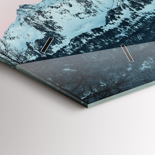 Reloj de cristal horizontal Sierra en invierno