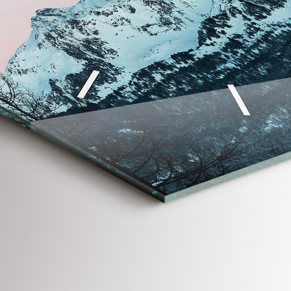 Reloj de cristal horizontal Sierra en invierno