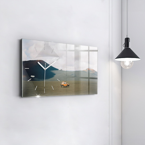 Reloj horizontal Vehículo en el desierto de Kamchatka