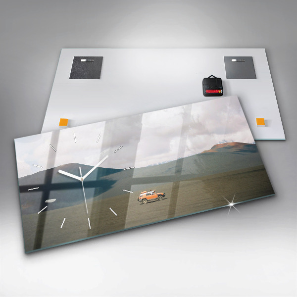 Reloj horizontal Vehículo en el desierto de Kamchatka