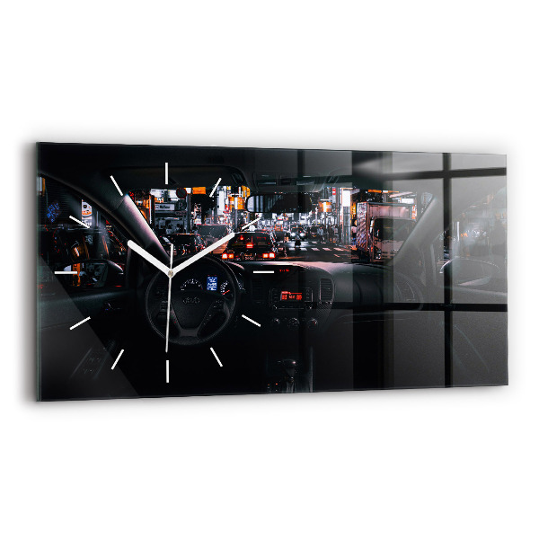 Reloj de cristal horizontal Coche en Tokio