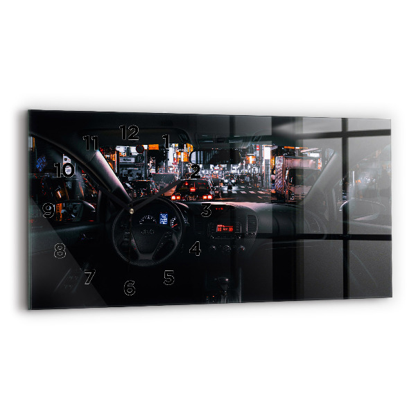 Reloj de cristal horizontal Coche en Tokio
