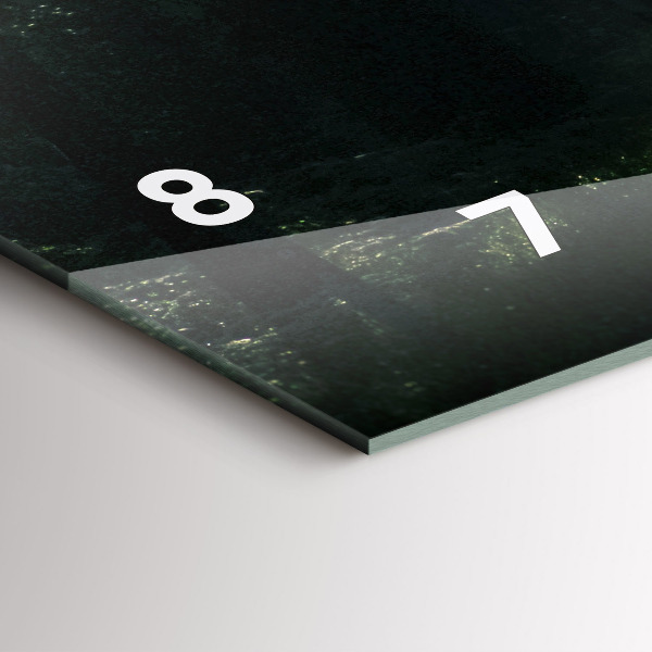 Reloj de cristal horizontal Carretera forestal y rayas de sol