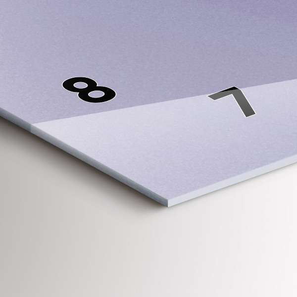 Reloj de cristal horizontal Sol abstracto