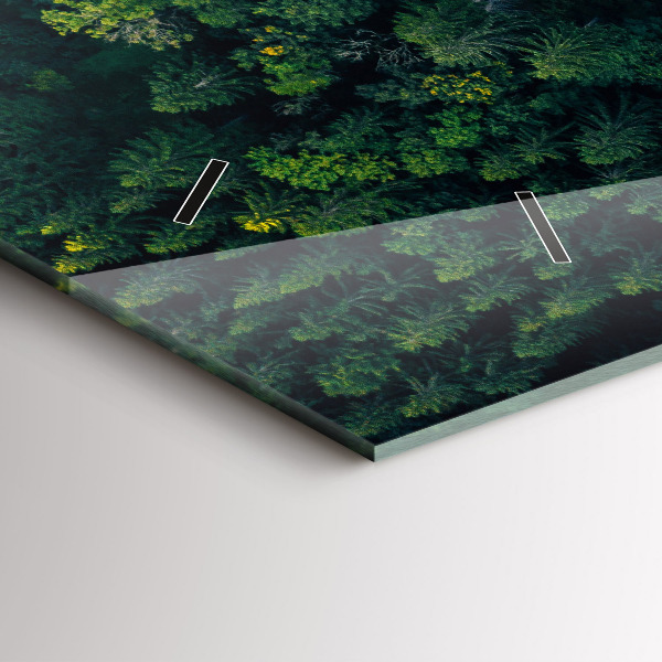 Reloj horizontal Bosque a vista de pájaro