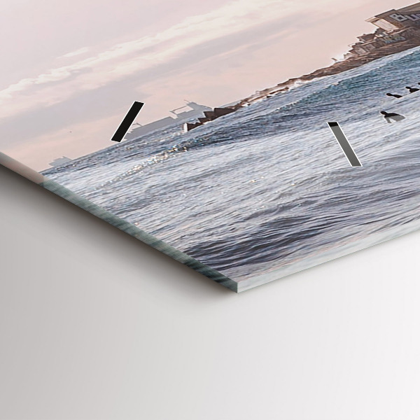 Reloj de cristal horizontal Surfista en Barcelona