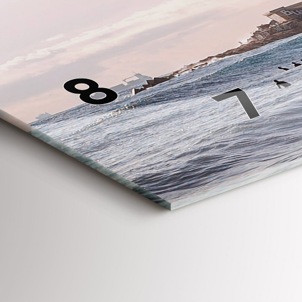Reloj de cristal horizontal Surfista en Barcelona