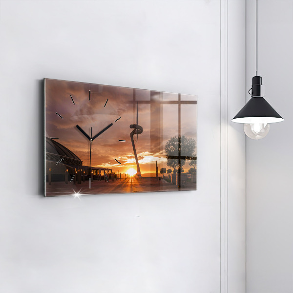 Reloj de cristal horizontal Parque Olímpico de Barcelona