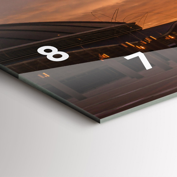 Reloj de cristal horizontal Parque Olímpico de Barcelona