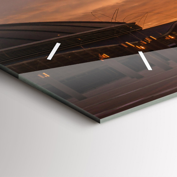 Reloj de cristal horizontal Parque Olímpico de Barcelona