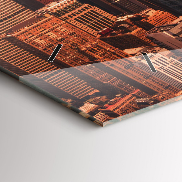 Reloj horizontal Panorama de la ciudad oeste