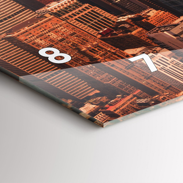 Reloj horizontal Panorama de la ciudad oeste