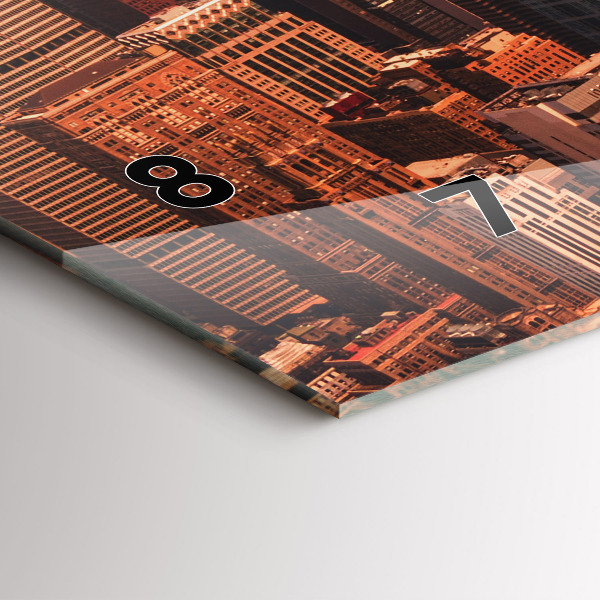 Reloj horizontal Panorama de la ciudad oeste