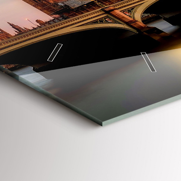 Reloj horizontal Big Ben, horizonte de Londres