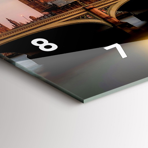 Reloj horizontal Big Ben, horizonte de Londres