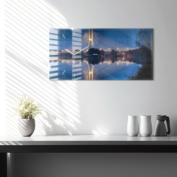 Reloj de cristal horizontal Puente Rędziński Wroclaw