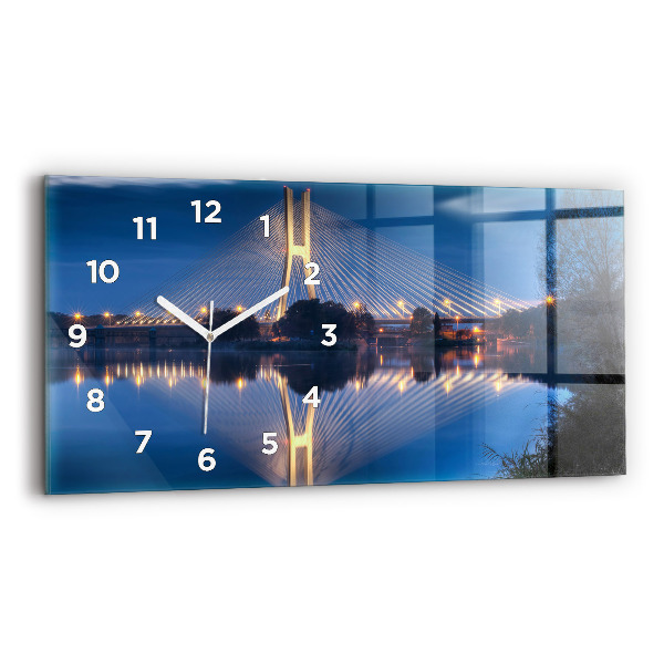 Reloj de cristal horizontal Puente Rędziński Wroclaw