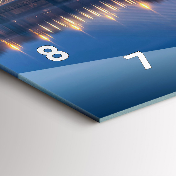 Reloj de cristal horizontal Puente Rędziński Wroclaw