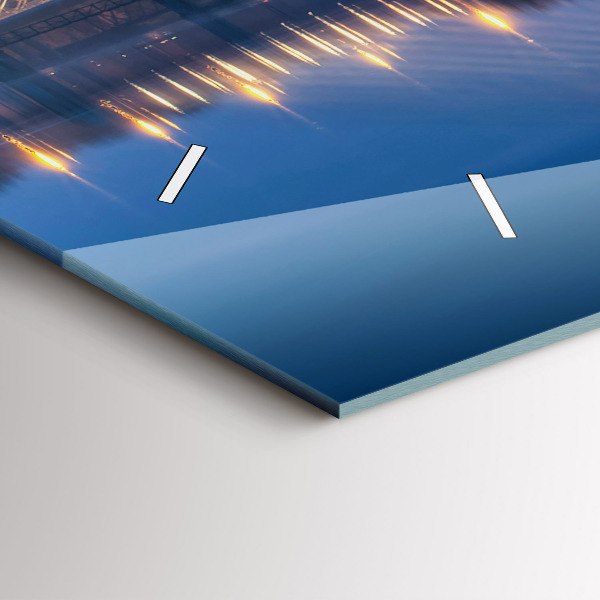 Reloj de cristal horizontal Puente Rędziński Wroclaw