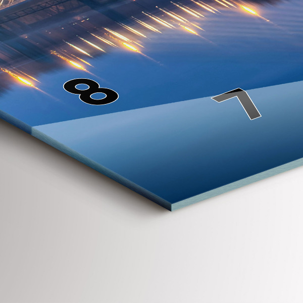 Reloj de cristal horizontal Puente Rędziński Wroclaw