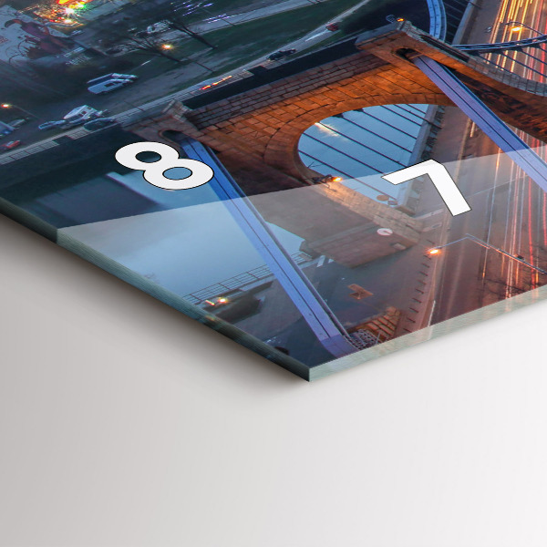 Reloj horizontal Wrocław desde un dron