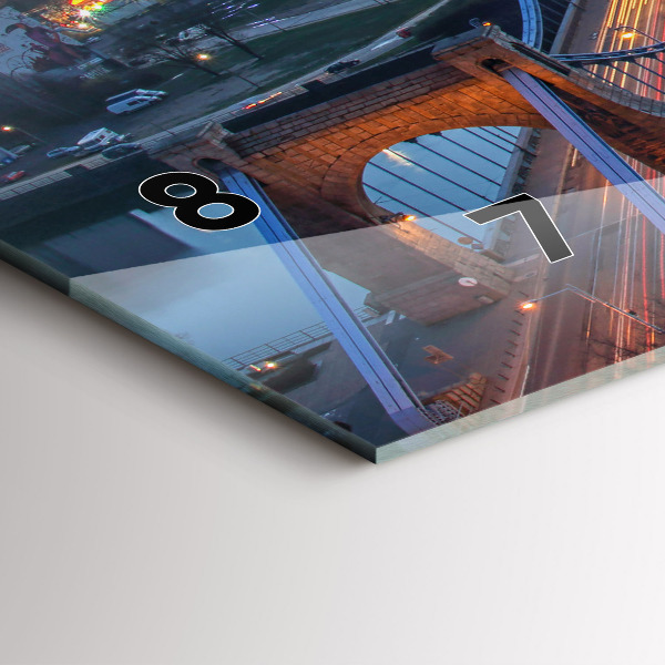 Reloj horizontal Wrocław desde un dron