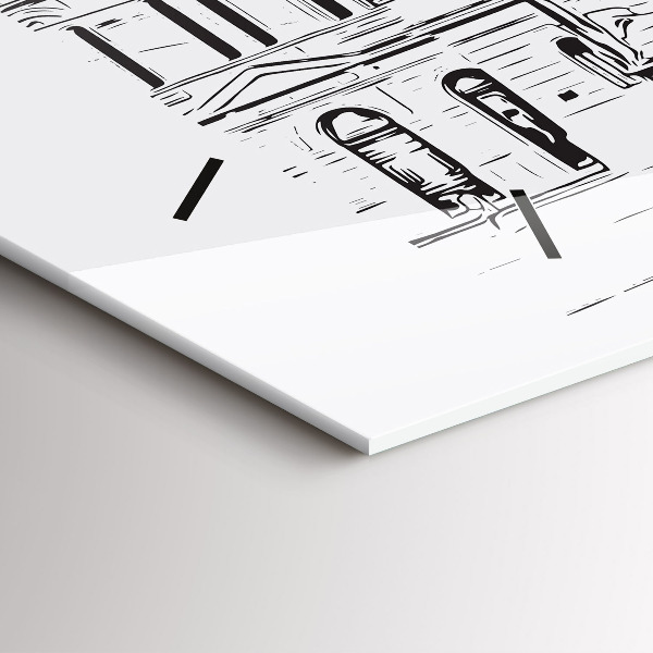 Reloj horizontal Ilustración de la ciudad de Poznan