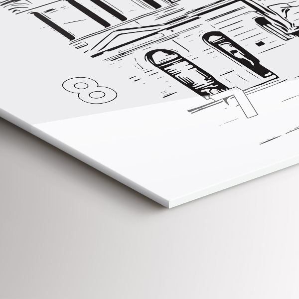 Reloj horizontal Ilustración de la ciudad de Poznan